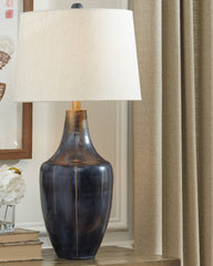 Fine Furniture & Decor - Ashley Furniture - Evania Lighting - Table Lamp (Set of 2) / Indigo - L207344X2