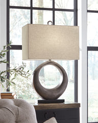 Fine Furniture & Decor - Ashley Furniture - Saria Lighting - Table Lamp (Set of 2) / Antique Silver Finish - L207394X2