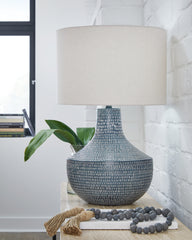 Fine Furniture & Decor - Ashley Furniture - Schylarmont Lighting - 2-Piece Lamp Set / Antique Gray/White - L207474X2