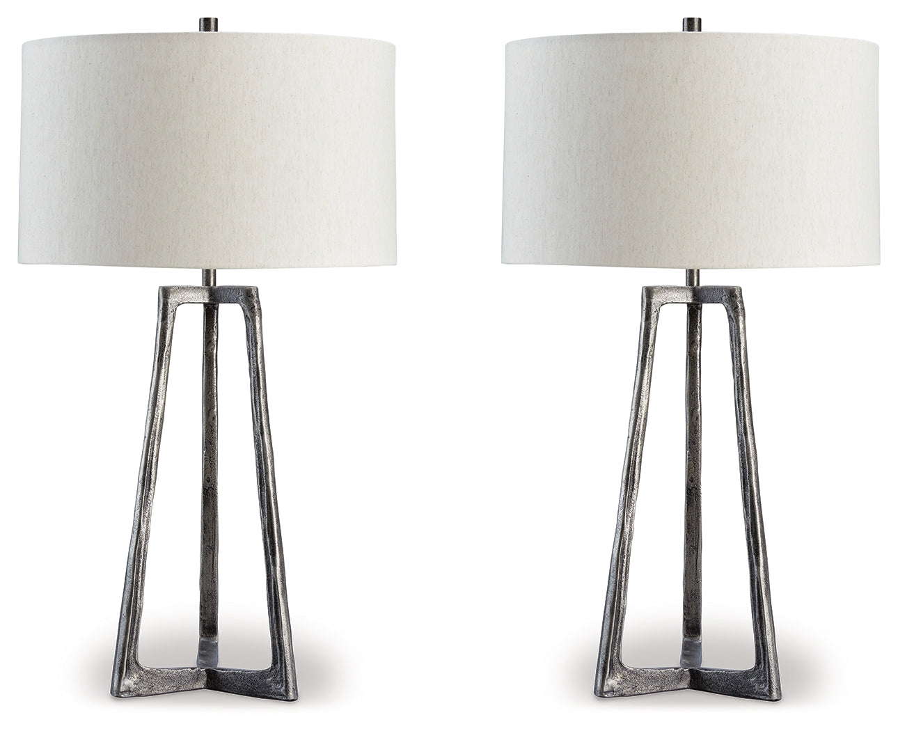 Fine Furniture & Decor - Ashley Furniture - Ryandale Lighting - Table Lamp (Set of 2) / Antique Pewter Finish - L208334X2