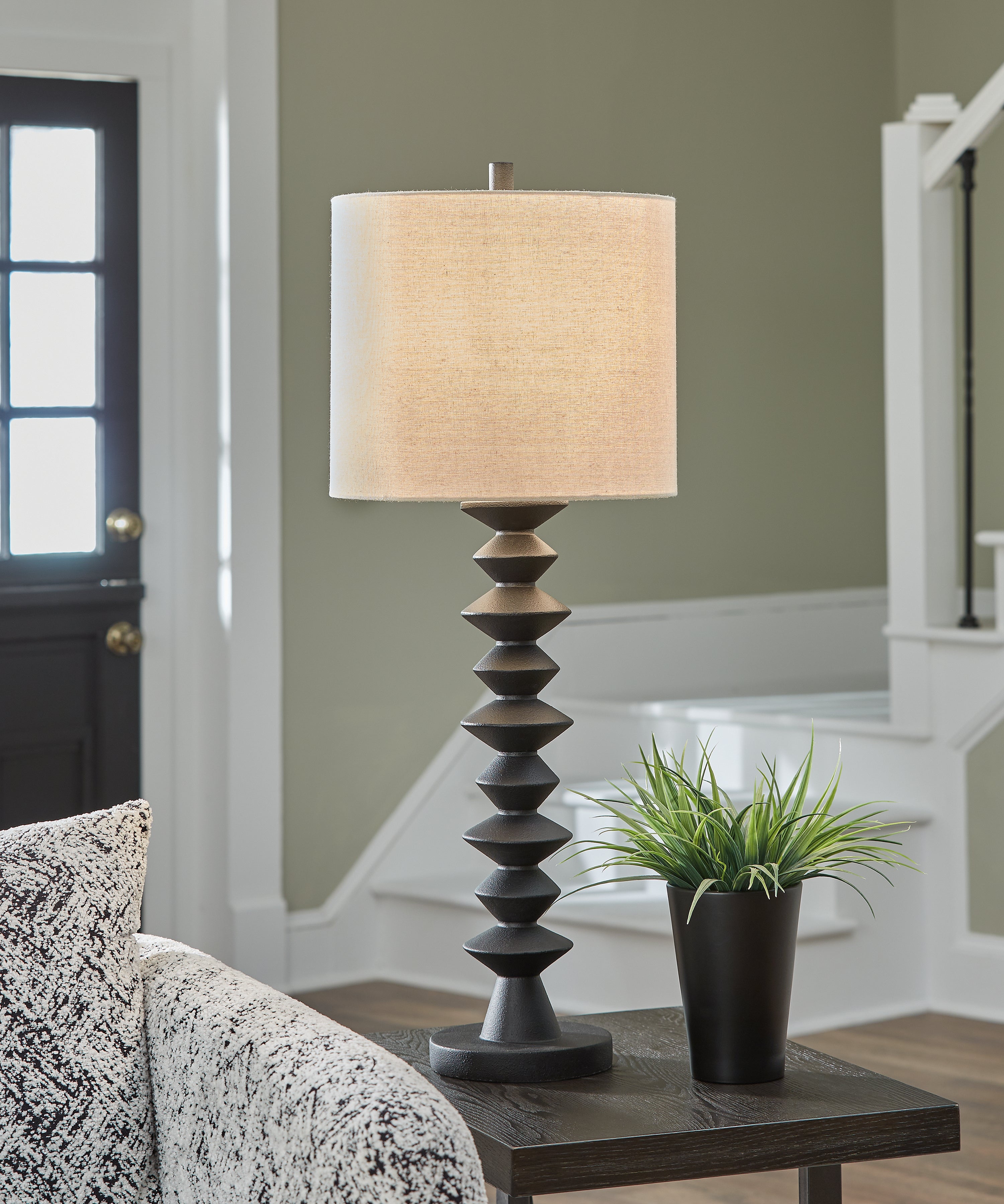 Fine Furniture & Decor - Ashley Furniture - Luanndon Lighting - 2-Piece Lamp Set / Black - L235783X2