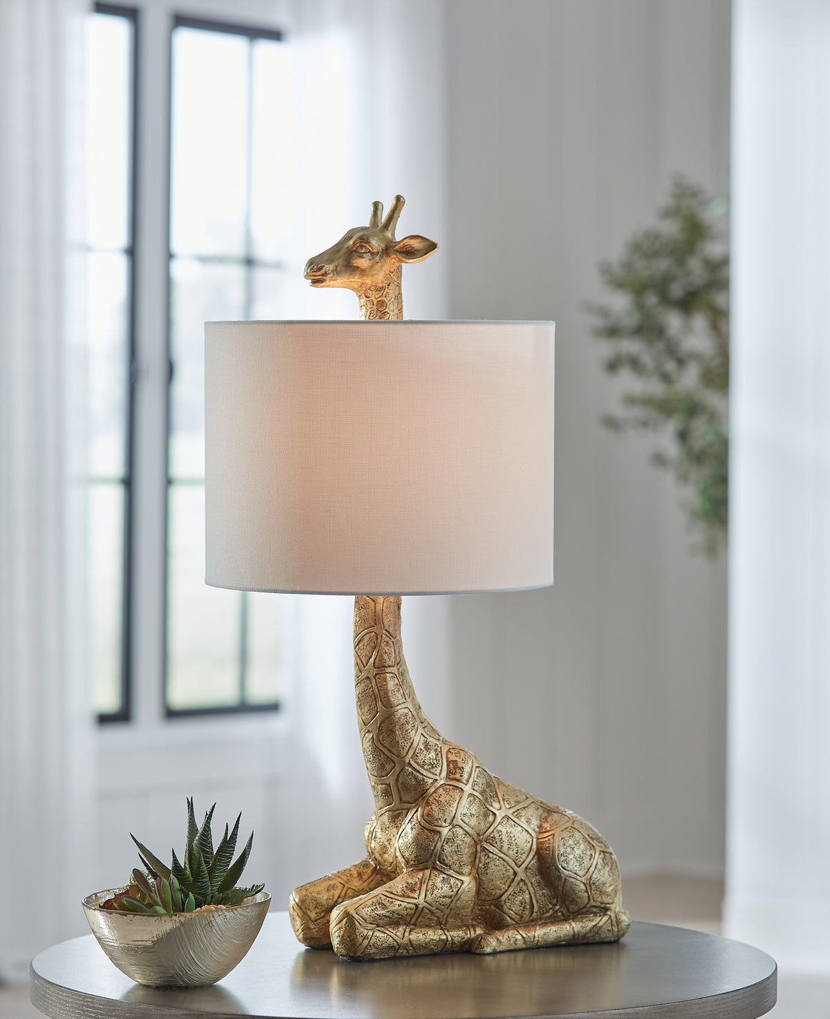 Fine Furniture & Decor - Ashley Furniture - Ferrison Lighting - 2-Piece Lamp Set / Gold Finish - L317004X2