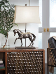 Fine Furniture & Decor - Ashley Furniture - Sandorman Lighting - Poly Table Lamp (1/CN) / Bronze Finish - L317044