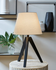 Fine Furniture & Decor - Ashley Furniture - Laifland Lighting - Wood Table Lamp (Set of 2) / Black - L329074