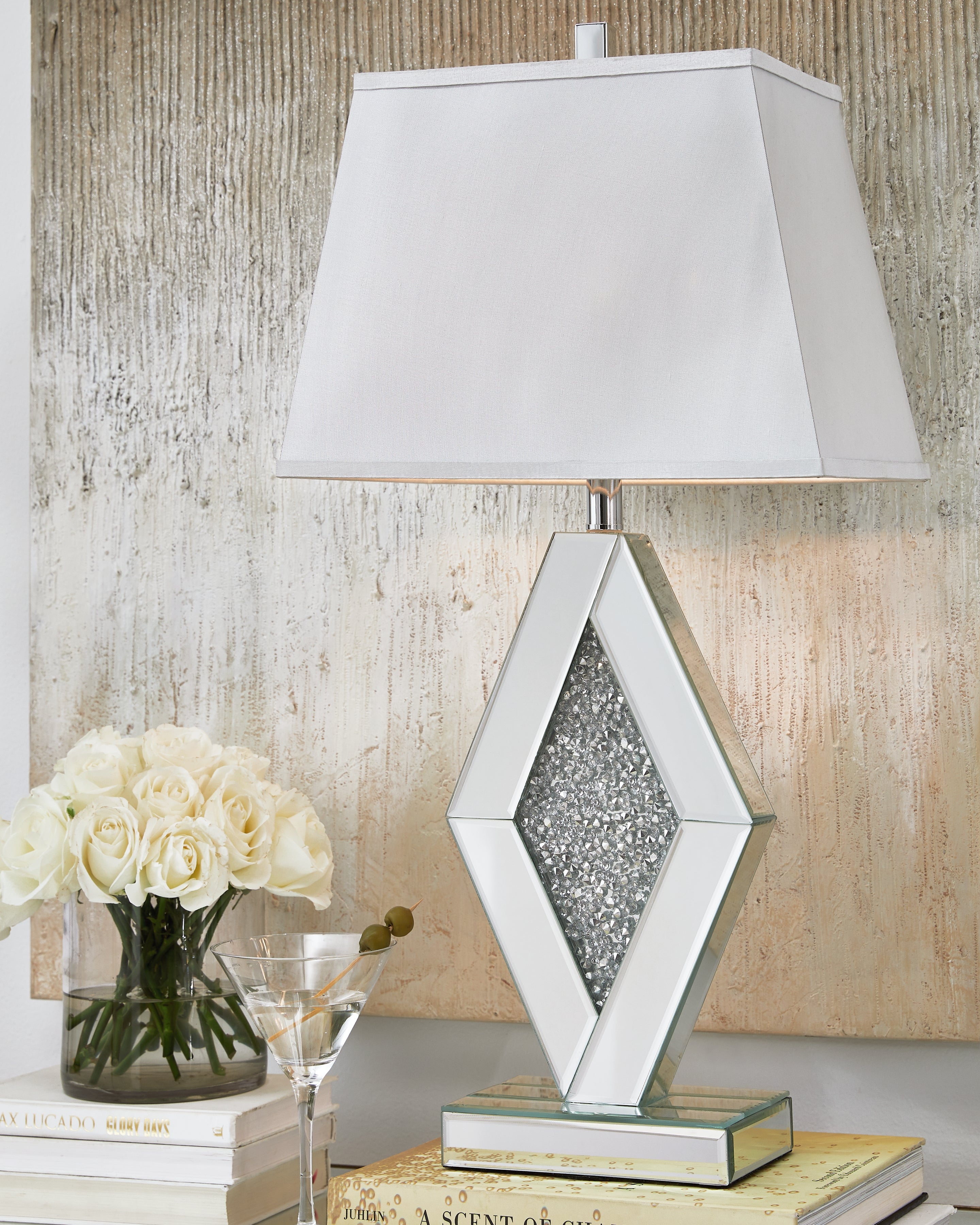 Fine Furniture & Decor - Ashley Furniture - Prunella Lighting - Table Lamp (Set of 2) / Silver Finish - L429034X2