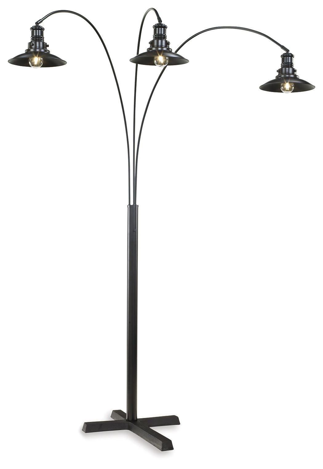 Fine Furniture & Decor - Ashley Furniture - Sheriel Lighting - Metal Arc Lamp (1/CN) / Black - L725059