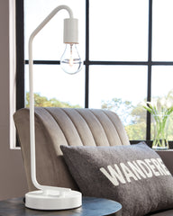 Fine Furniture & Decor - Ashley Furniture - Covybend Lighting - Metal Desk Lamp (1/CN) / White - L734322