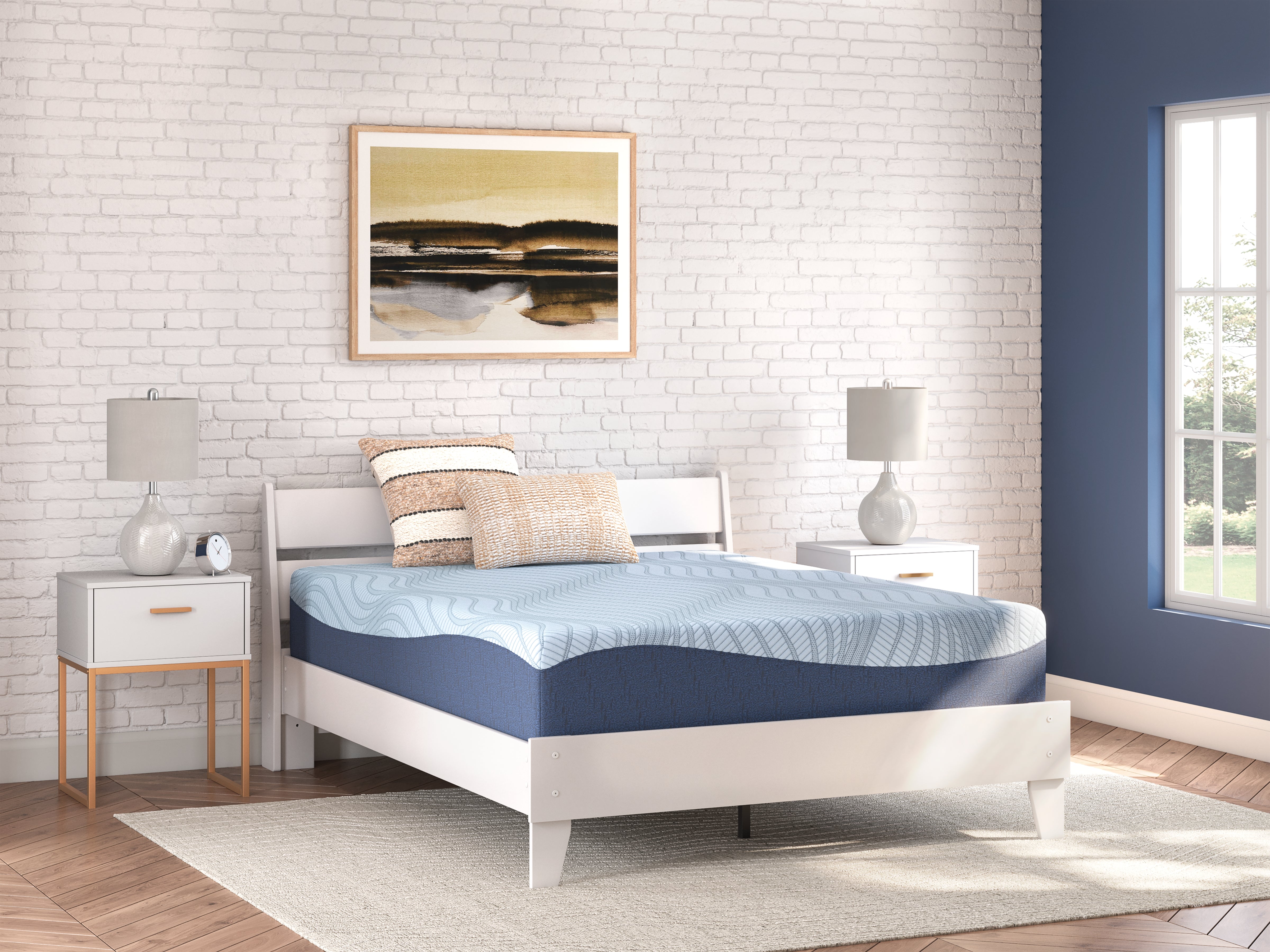 Fine Furniture & Decor - Ashley Furniture - Peak 2.0 12 Memory Foam Mattresses - King / White - M20641