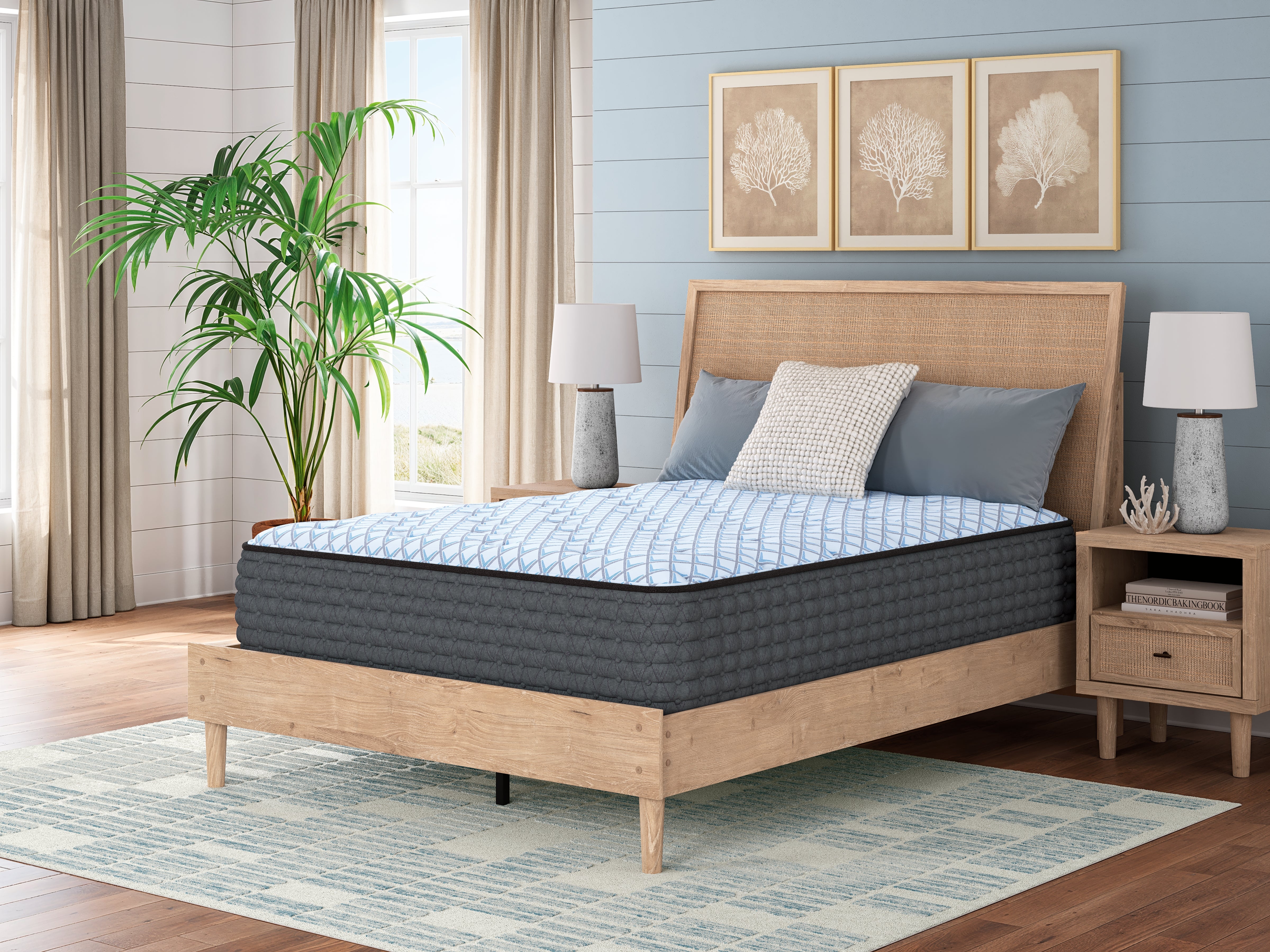 Fine Furniture & Decor - Ashley Furniture - Destin Cove Plush Mattresses - Queen / Blue - M33131