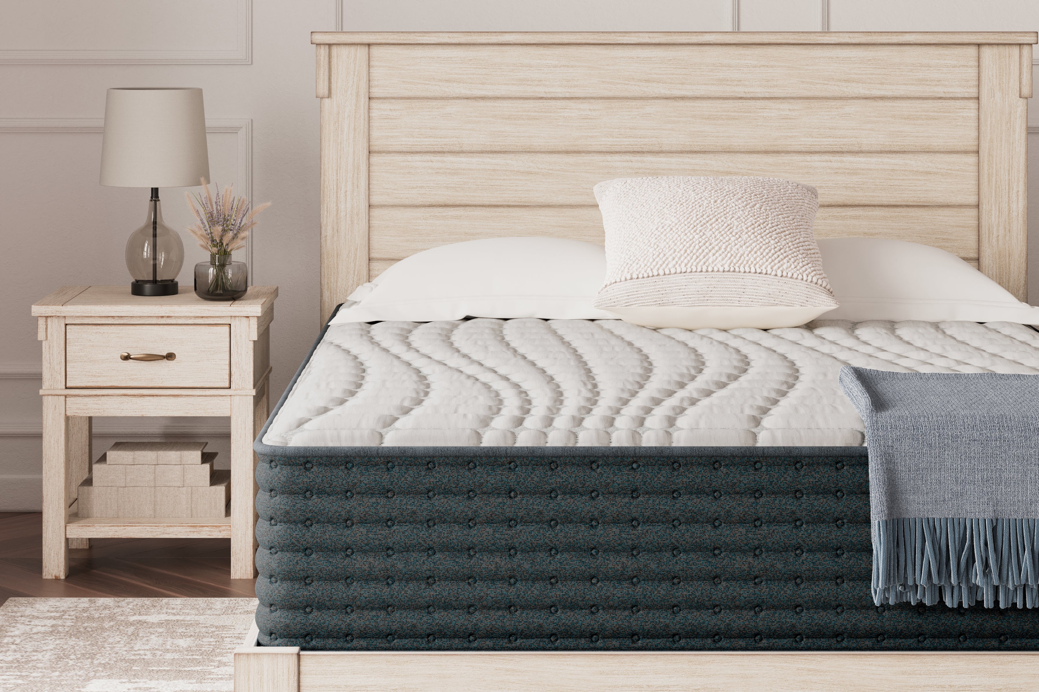 Fine Furniture & Decor - Ashley Furniture - Hybrid 1300 Mattresses - King / White - M43641