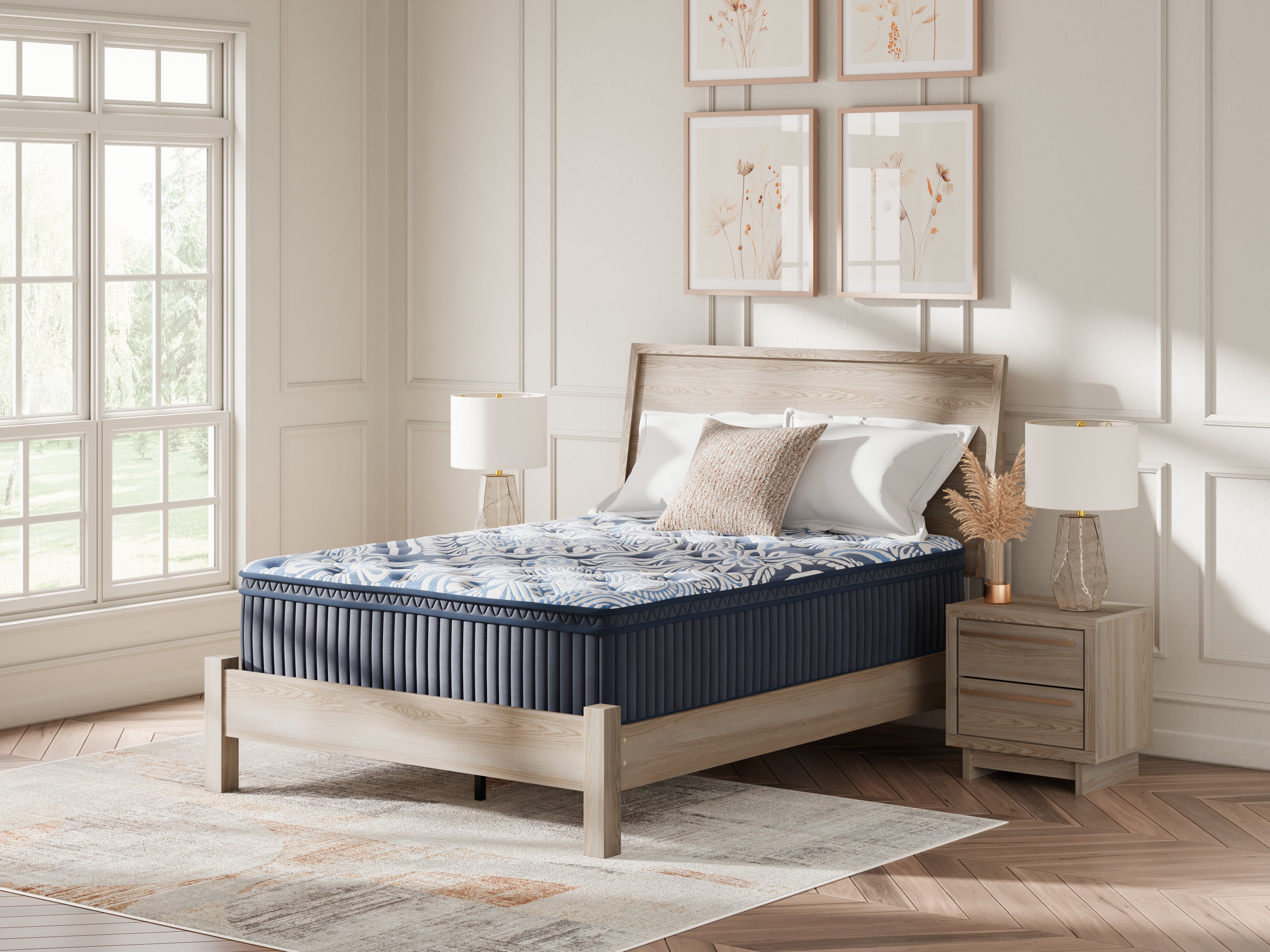 Fine Furniture & Decor - Ashley Furniture - Plush Luxe 2.0 Mattresses - King / Blue - M49741
