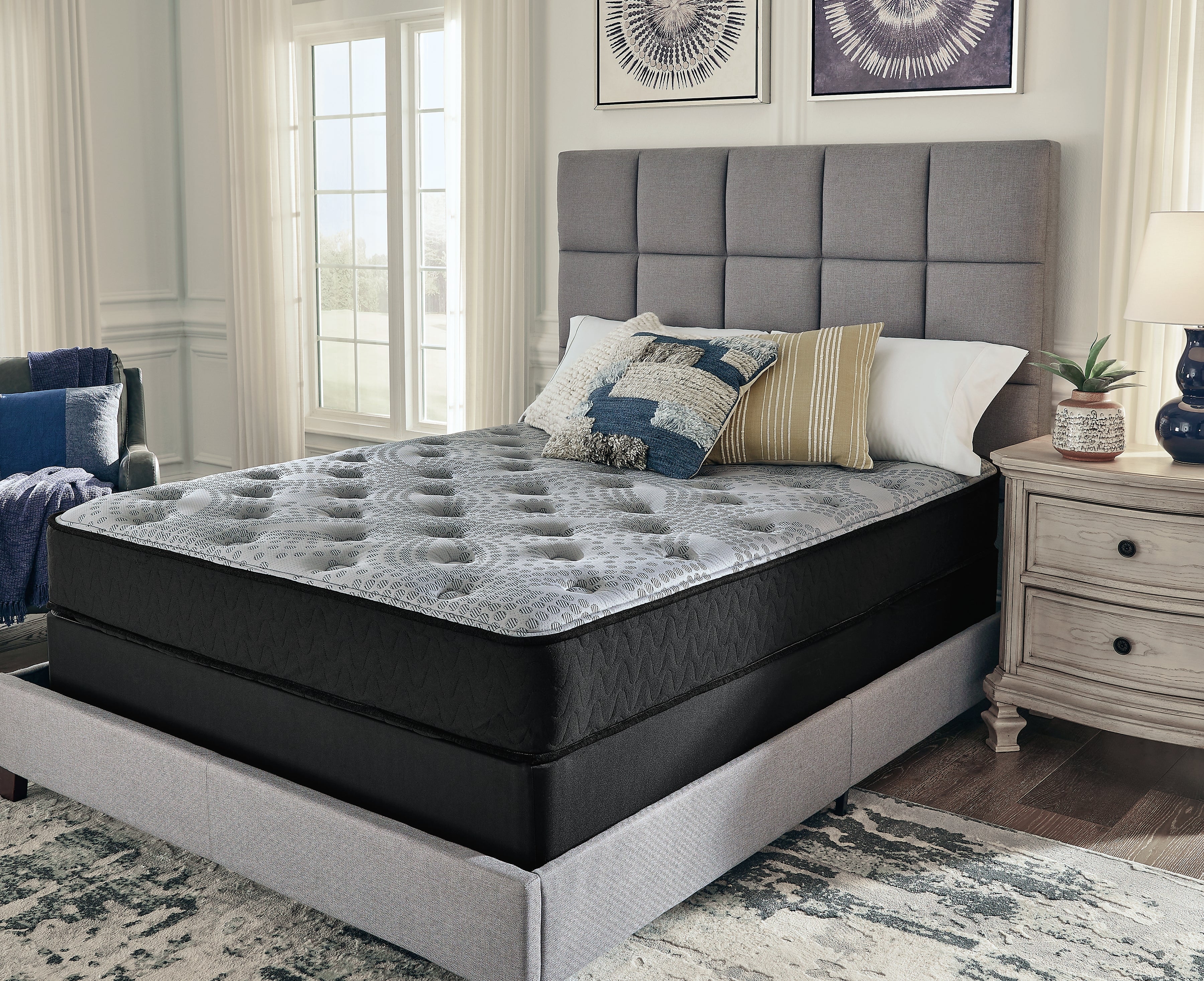 Fine Furniture & Decor - Ashley Furniture - Comfort Plus Mattresses - Twin / Gray - M50911