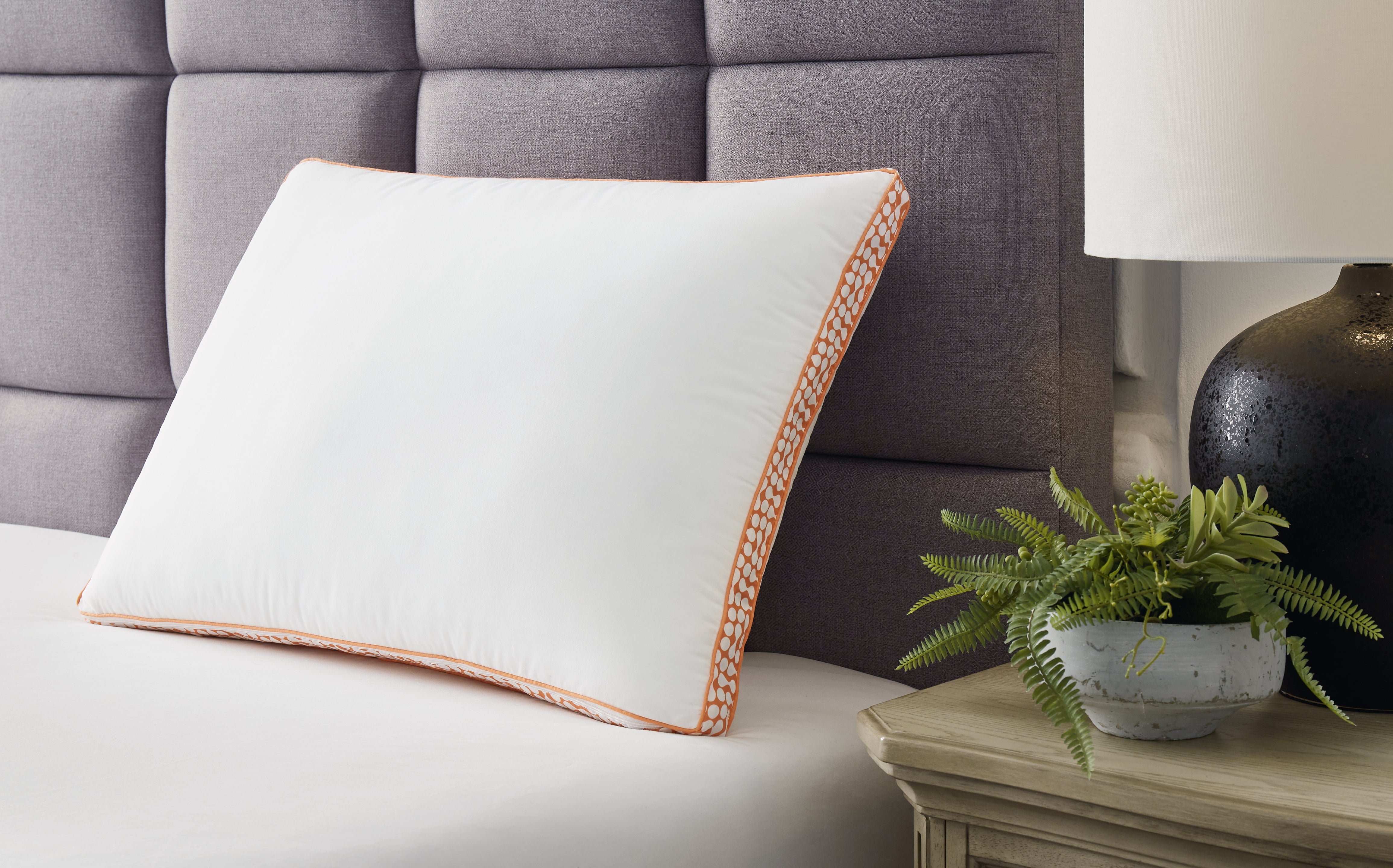 Fine Furniture & Decor - Ashley Furniture - Zephyr 2.0 Pillows - 3-in-1 Pillow / White/Orange - M52112P