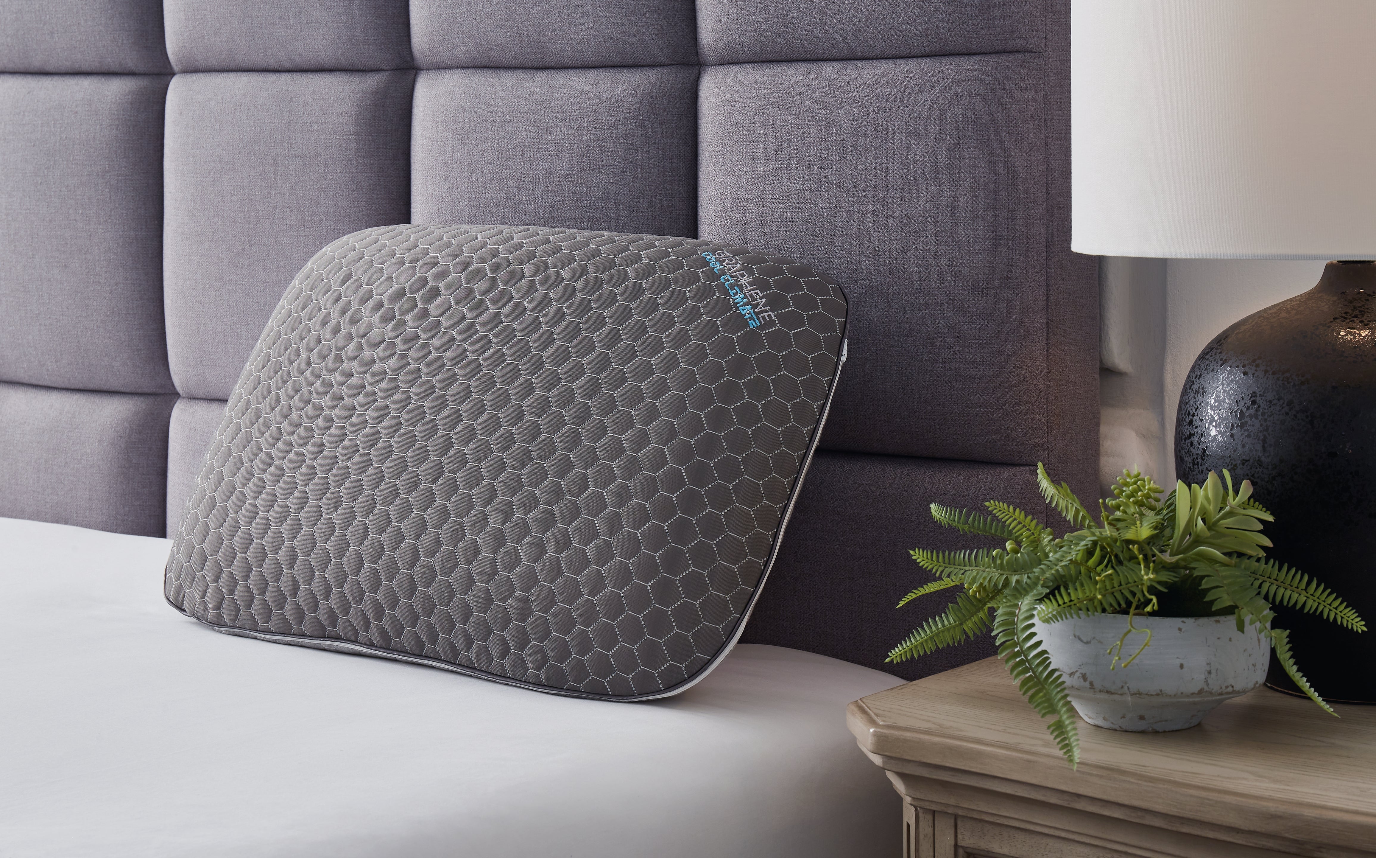 Fine Furniture & Decor - Ashley Furniture - Zephyr 2.0 Pillows - Graphene Contour Pillow / Dark Gray - M52113P