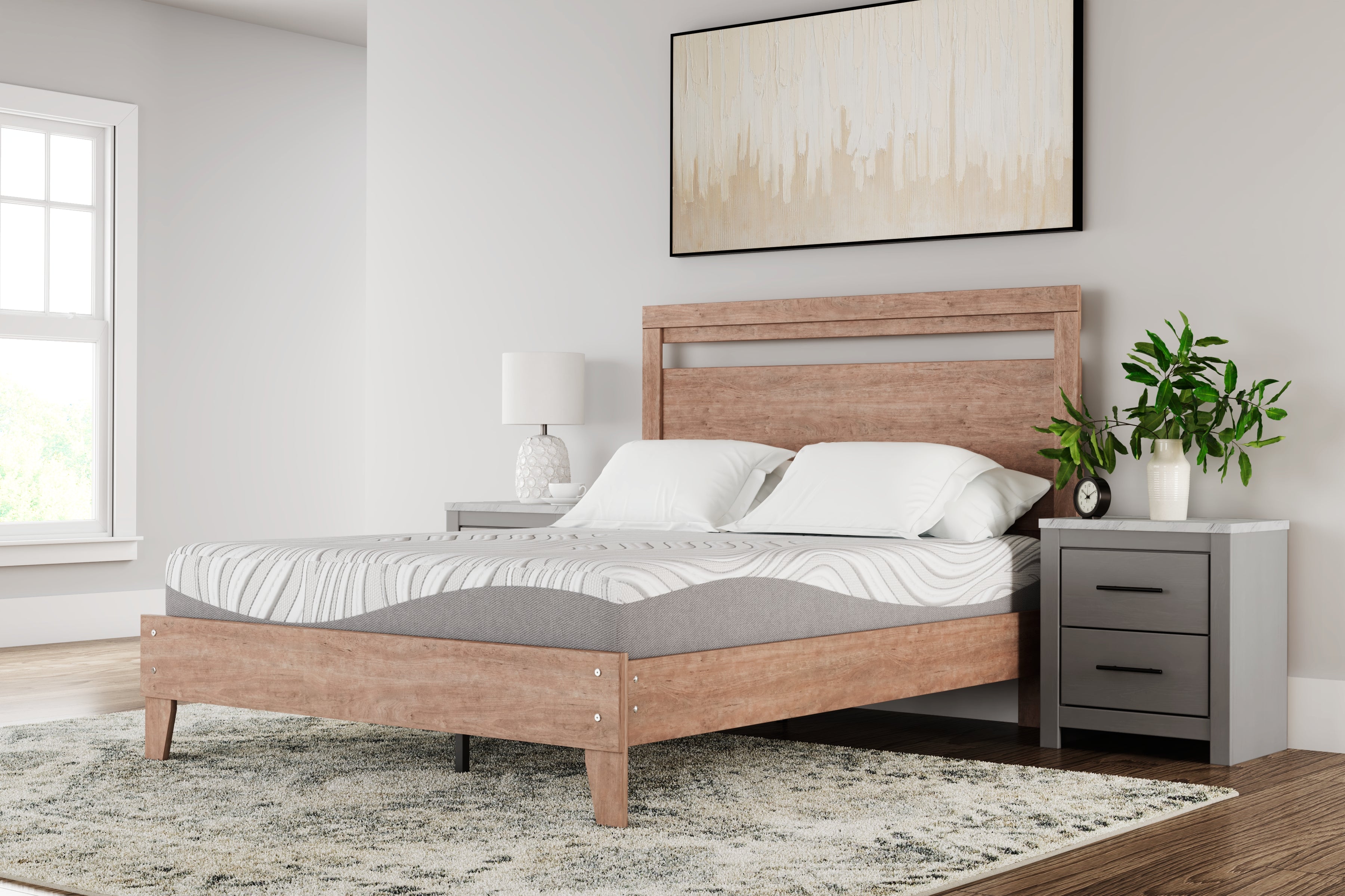 Fine Furniture & Decor - Ashley Furniture - 10 Inch Memory Foam Mattresses - Full / White - M59221