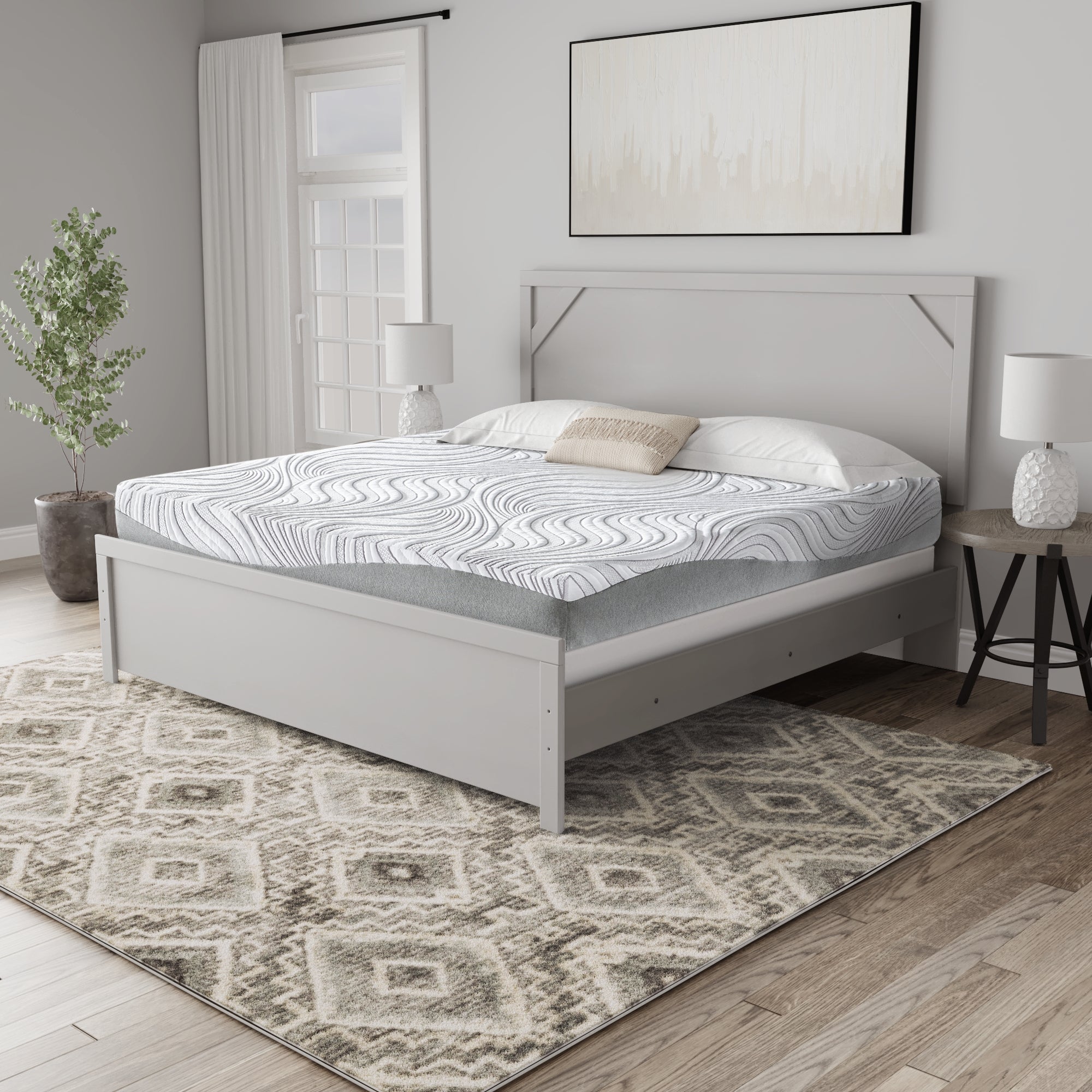 Fine Furniture & Decor - Ashley Furniture - 12 Inch Memory Foam Mattresses - Full / White - M59321