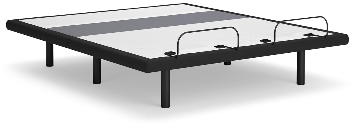 Fine Furniture & Decor - Ashley Furniture - Best Base with Lumbar and Audio King Adjustable Base - King Adjustable Base / Charcoal Gray - M5X542