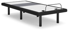 Fine Furniture & Decor - Ashley Furniture - Best Base with Lumbar and Audio Twin XL Adjustable Base - TXL Adjustable Base / Charcoal Gray - M5X572