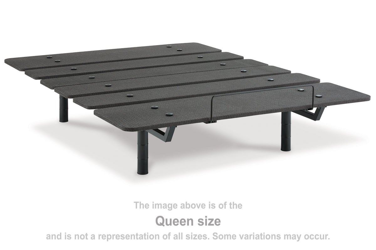 Fine Furniture & Decor - Ashley Furniture - Cosmic Power Base California King Adjustable Base - Cal King Adjustable Base / Black - M8X252