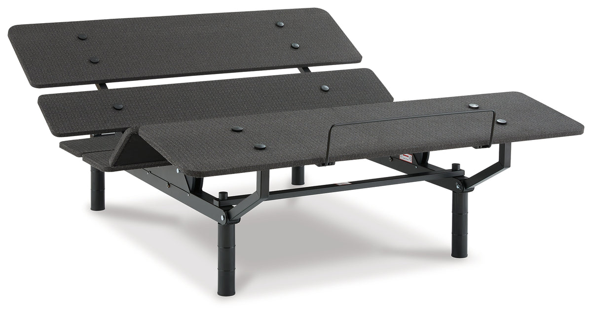 Fine Furniture & Decor - Ashley Furniture - Cosmic Power Base Queen Adjustable Base - Queen Adjustable Base / Black - M8X232