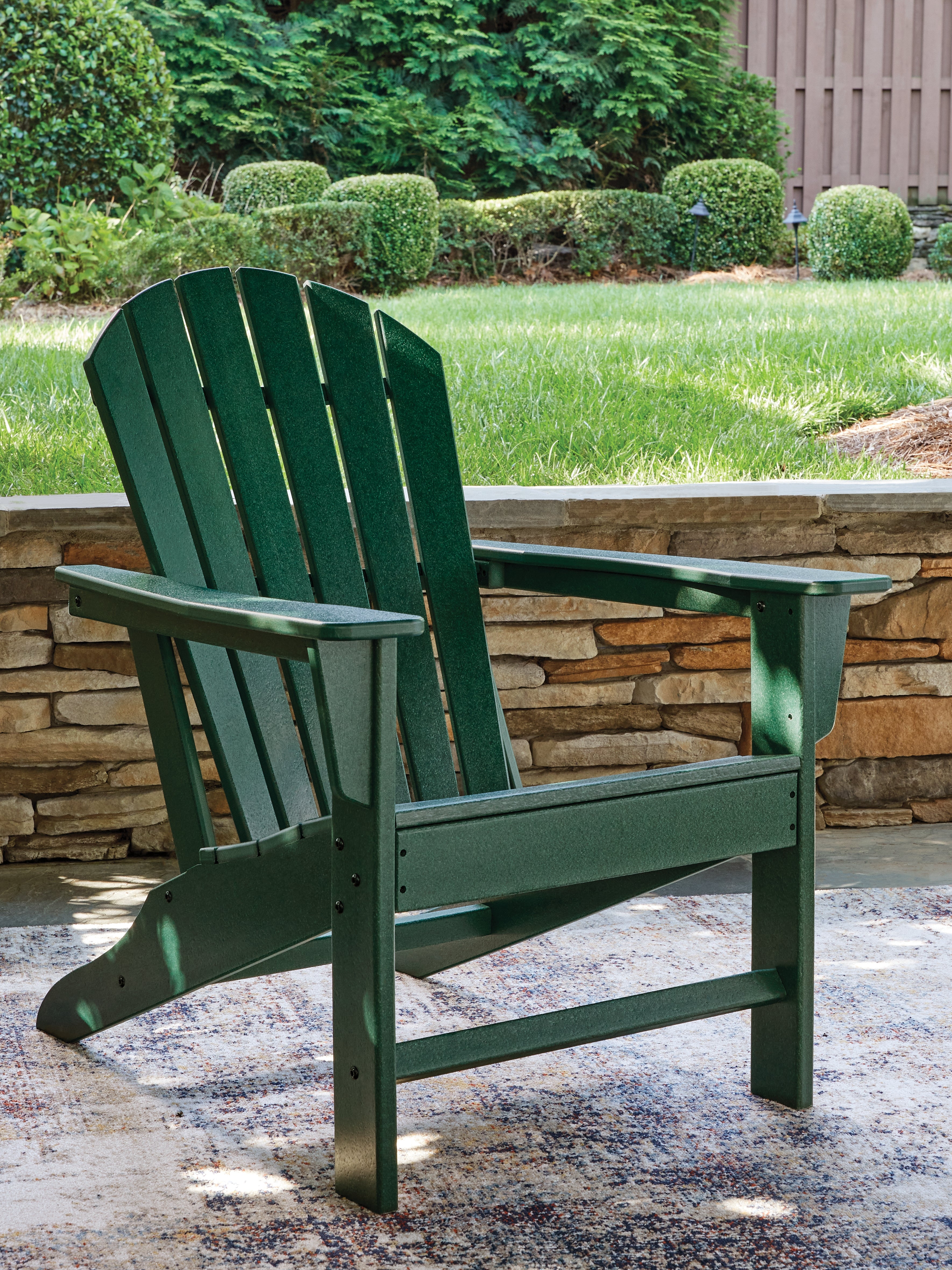 Fine Furniture & Decor - Ashley Furniture - Sundown Shores Outdoor - Adirondack Chair / Green - PCP007-898