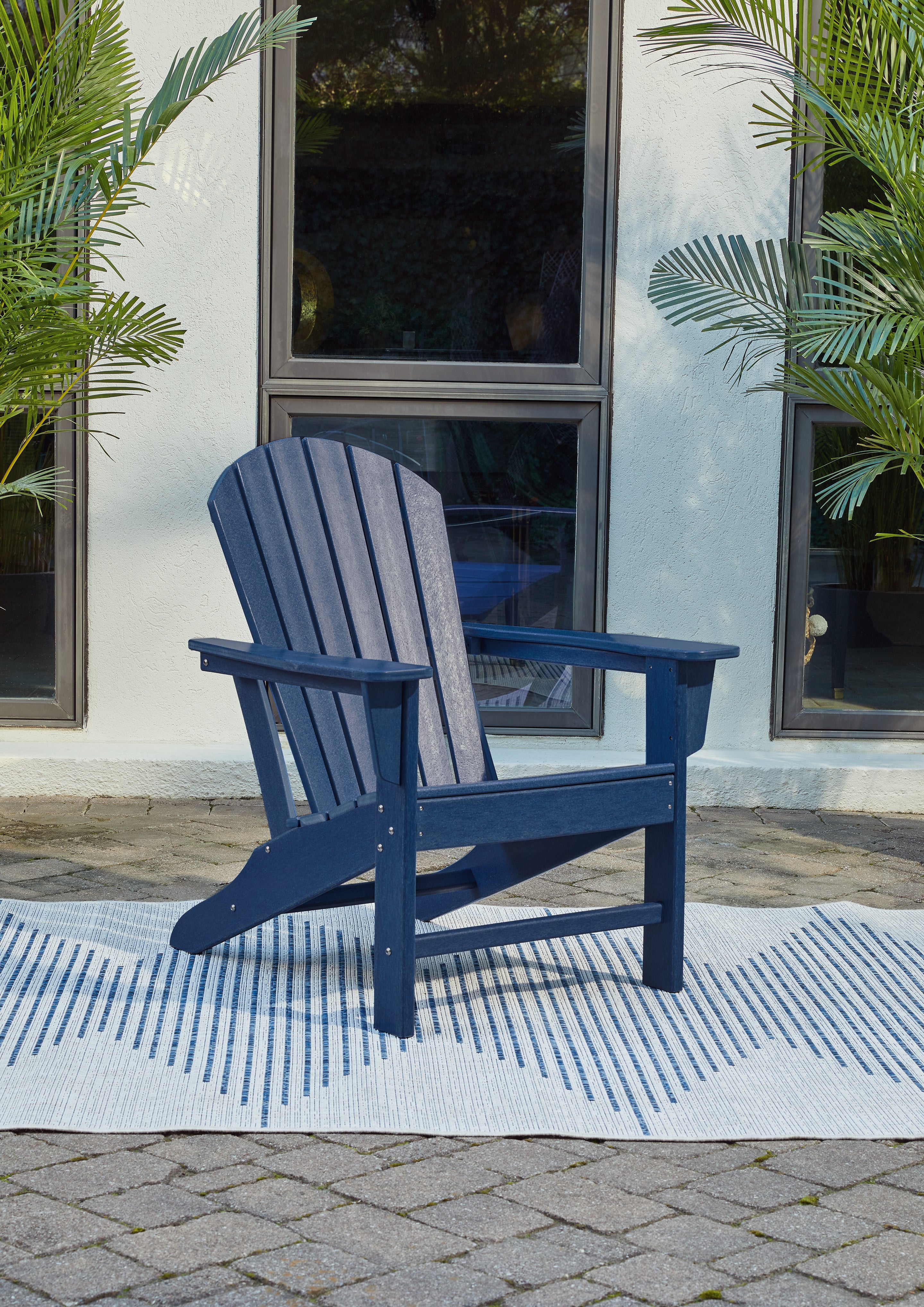 Fine Furniture & Decor - Ashley Furniture - Sundown Treasure Outdoor - Adirondack Chair / Blue - P009-898