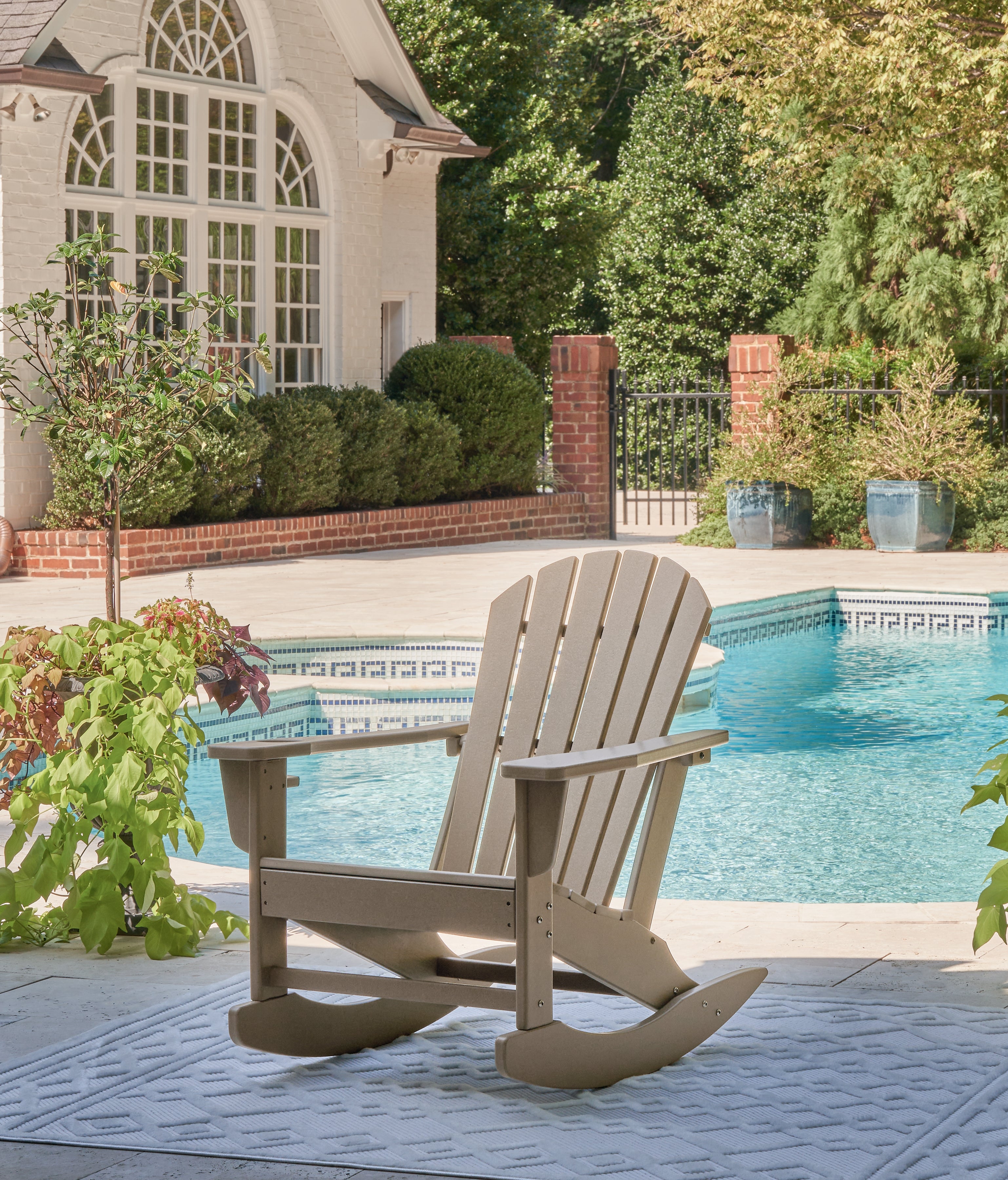 Fine Furniture & Decor - Ashley Furniture - Sundown Treasure Outdoor - Rocking Chair / Driftwood - P014-827