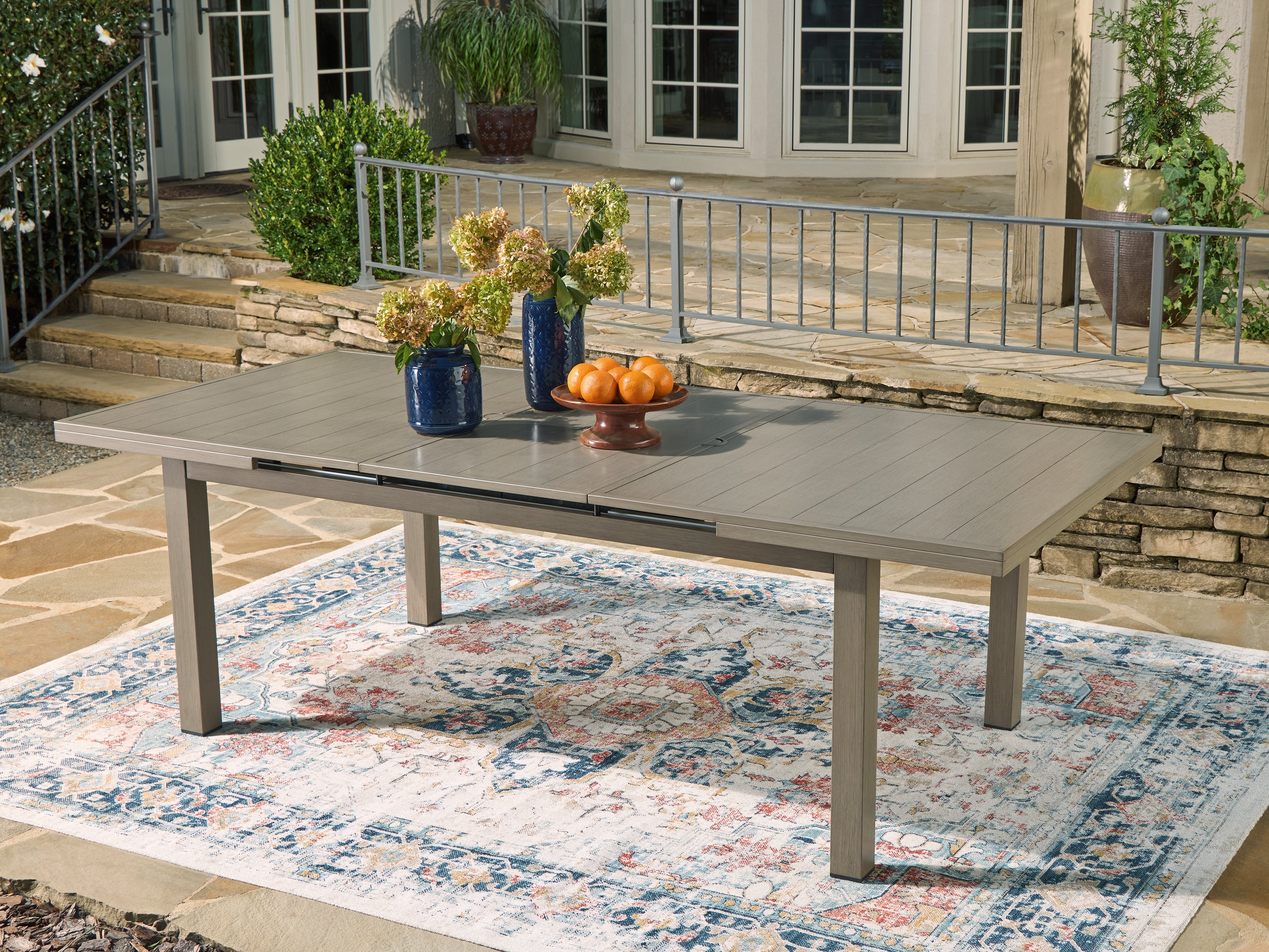 Fine Furniture & Decor - Ashley Furniture - Beach Front Outdoor - RECT Dining Room EXT Table / Beige - P323-635
