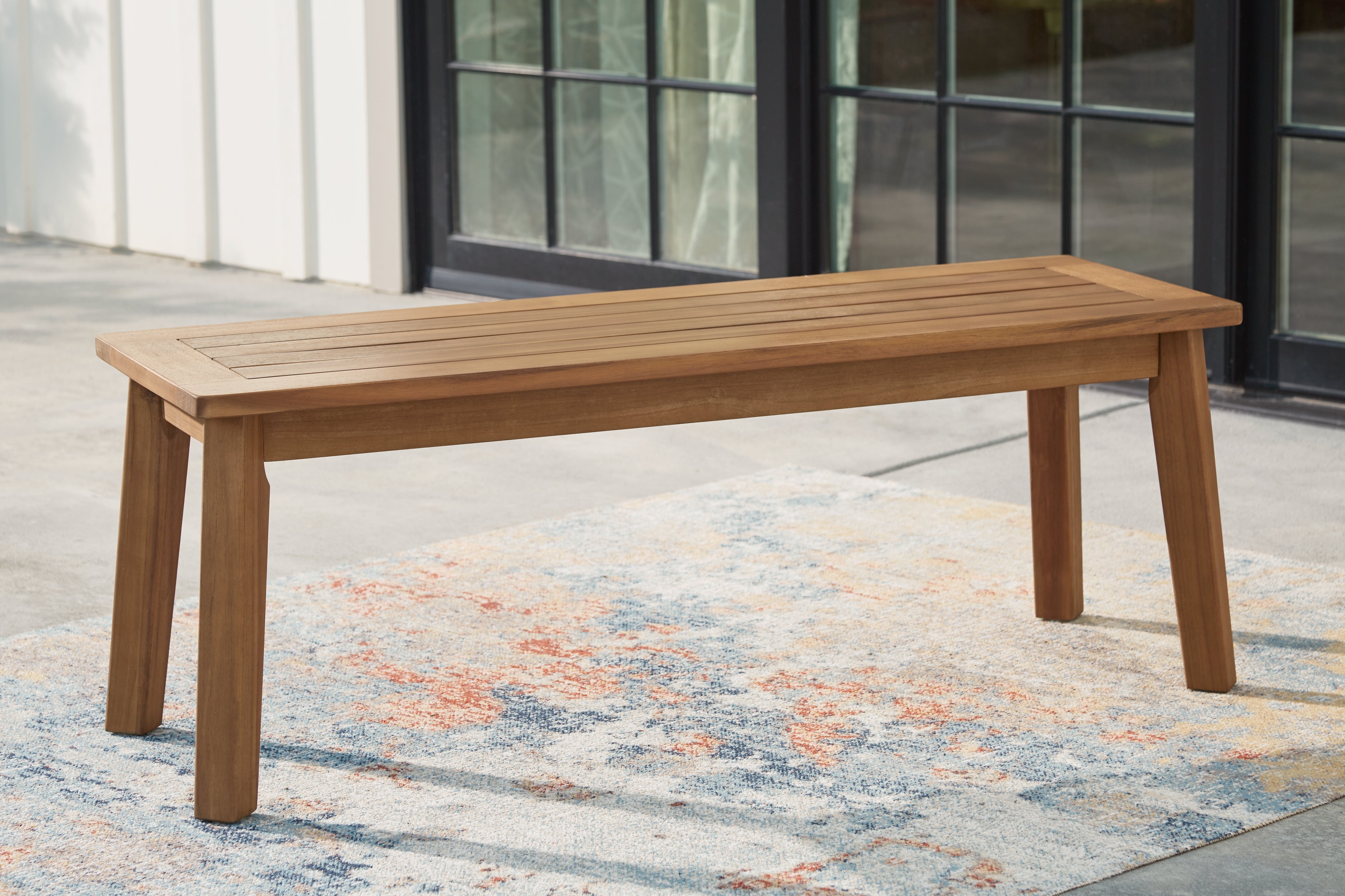 Fine Furniture & Decor - Ashley Furniture - Janiyah Outdoor - Bench / Light Brown - P407-600