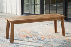 Fine Furniture & Decor - Ashley Furniture - Janiyah Outdoor - Bench / Light Brown - P407-600
