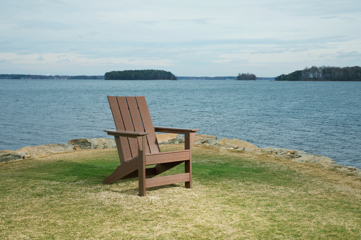 Fine Furniture & Decor - Ashley Furniture - Emmeline Outdoor - Adirondack Chair / Brown - P420-898