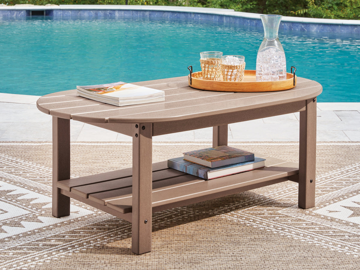 Fine Furniture & Decor - Ashley Furniture - Grover Beach Outdoor - Oval Cocktail Table - PCP422-700
