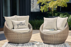 Fine Furniture & Decor - Ashley Furniture - Danson Outdoor - Round End Table / Beige - P505-706
