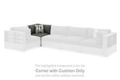 Fine Furniture & Decor - Ashley Furniture - Citrine Park Outdoor - Ottoman with Cushion / Brown/Charcoal - P660-814