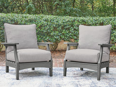 Fine Furniture & Decor - Ashley Furniture - Cove Beach Outdoor - Lounge Chair w/Cushion (Set of 2) - PCP803-820