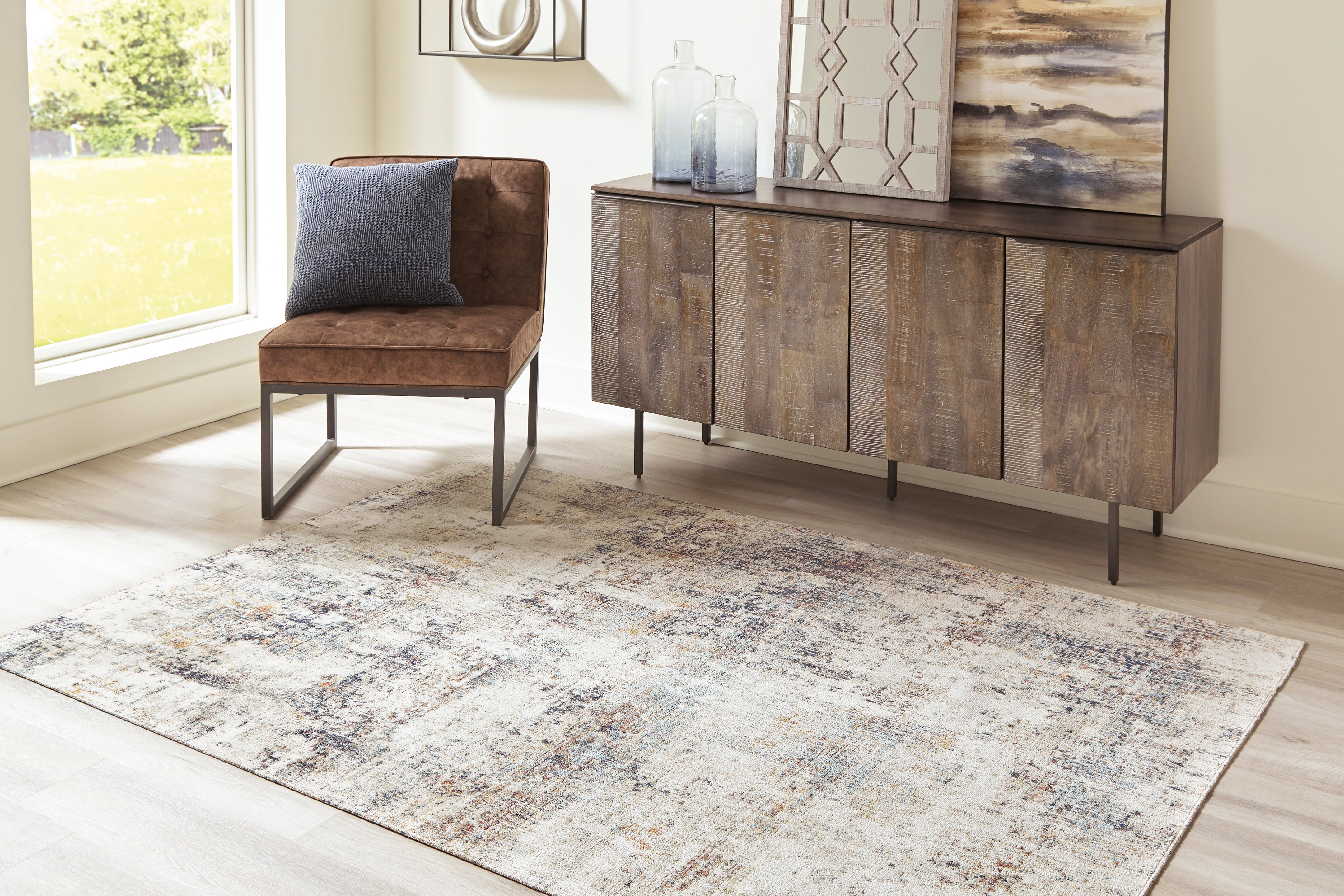 Fine Furniture & Decor - Ashley Furniture - Jerelyn Rug - 5'3" x 7' Rug / Multi - R405042
