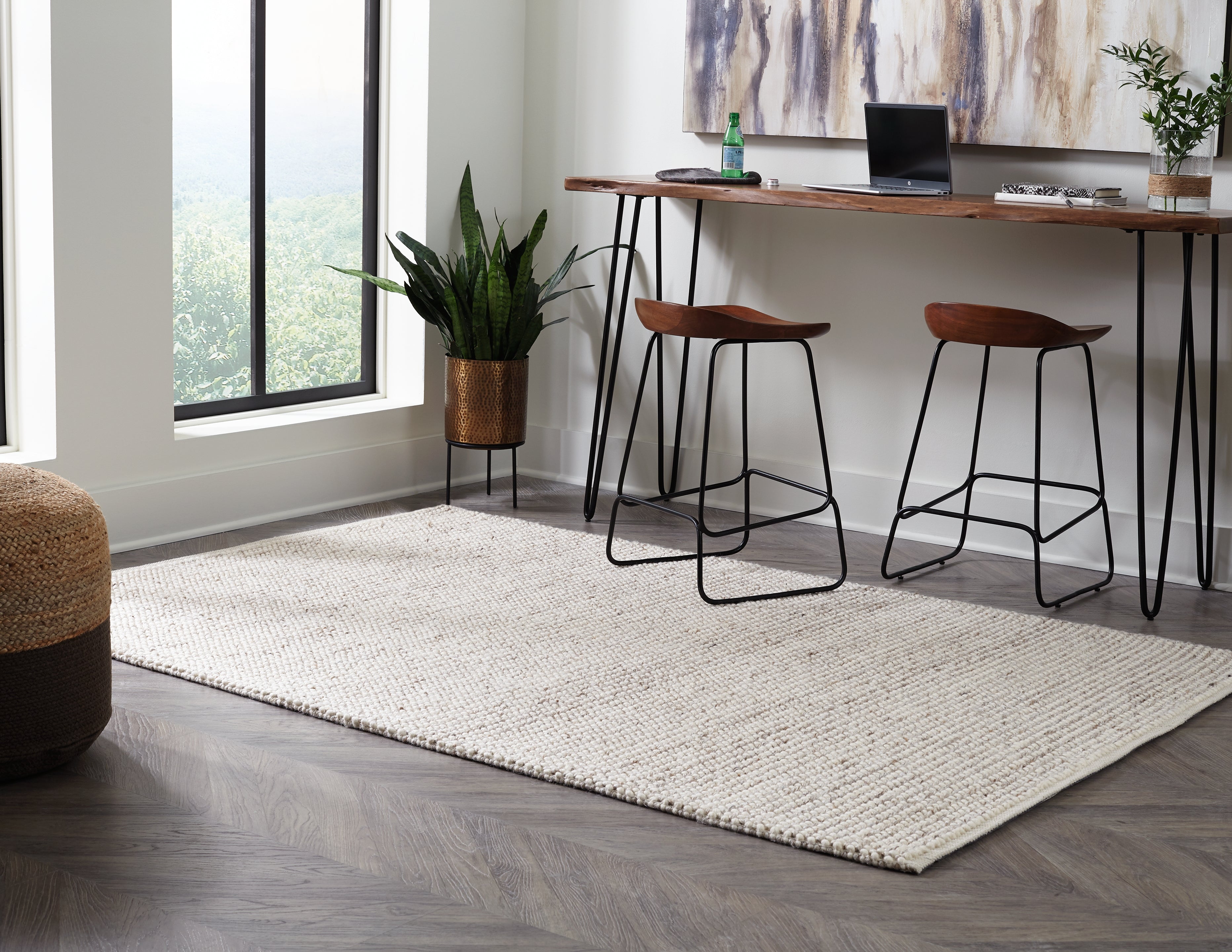 Fine Furniture & Decor - Ashley Furniture - Jossick Rug - 7'8" x 10' Rug / Cream/Taupe - R405101