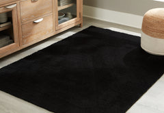 Fine Furniture & Decor - Ashley Furniture - Anaben Rug - 5' x 7' Washable Rug / Black - R406312