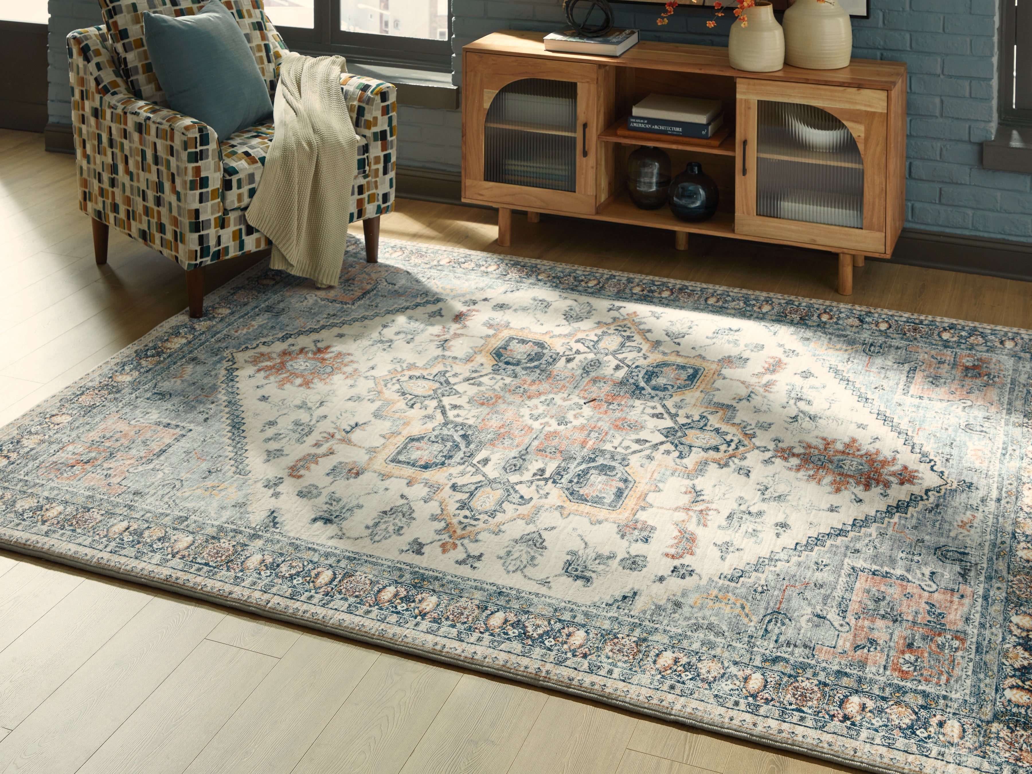 Fine Furniture & Decor - Ashley Furniture - Wallney Rug - 7'6" x 9'6" Area Rug / Multi - R407491