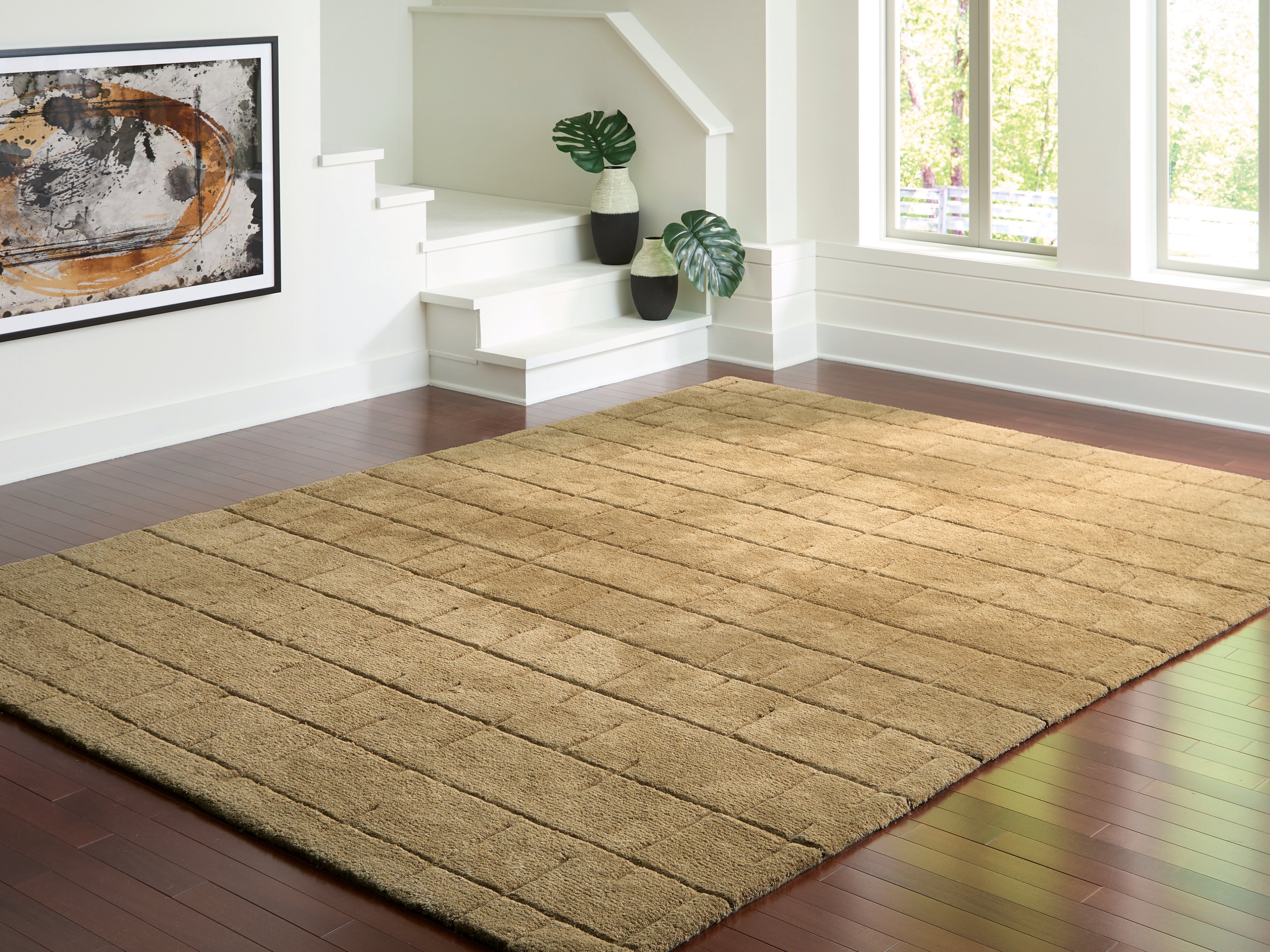 Fine Furniture & Decor - Ashley Furniture - Luzmont Rug - Extra Large Rug / Golden Brown - R408370