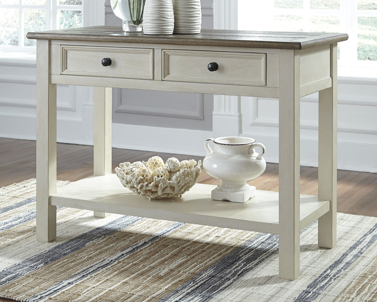 Fine Furniture & Decor - Ashley Furniture - Bolanburg Sofa/Console Table - Sofa Table / Two-tone - T637-4