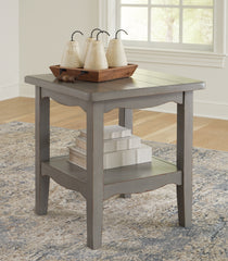 Fine Furniture & Decor - Ashley Furniture - Charina End Table - Square End Table / Antique Gray - T784-2