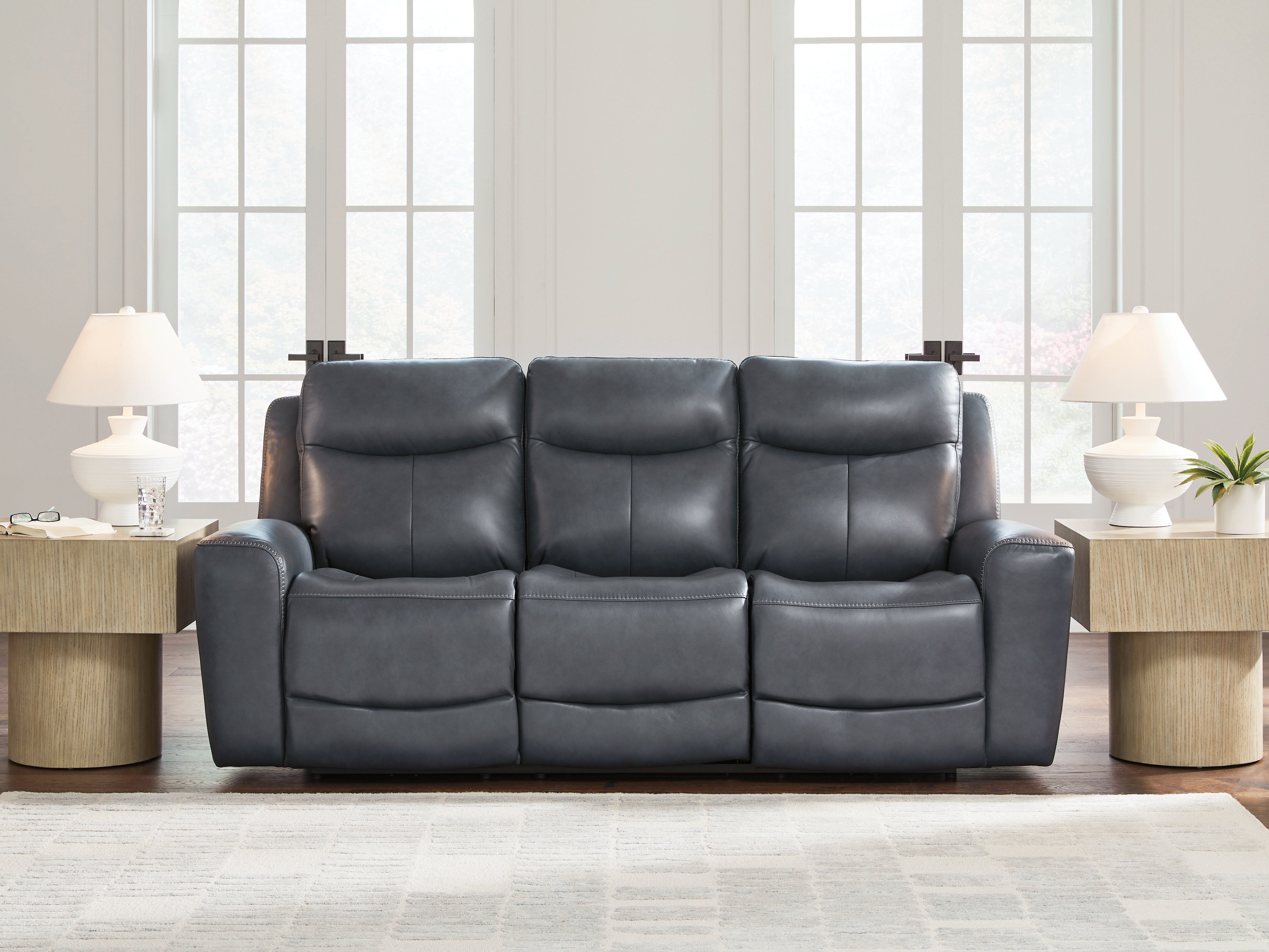 Fine Furniture & Decor - Ashley Furniture - Next Move Living Room - PWR REC Sofa with ADJ Headrest / Admiral - PCU1210015