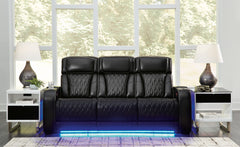 Fine Furniture & Decor - Ashley Furniture - Boyington Living Room - PWR REC Loveseat/CON/ADJ HDRST / Gray - U2710518