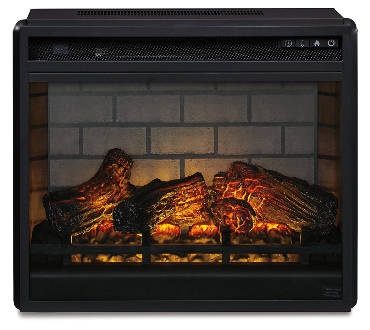 Fine Furniture & Decor - Ashley Furniture - Entertainment Accessories Electric Infrared Fireplace Insert - Electric Infrared Fireplace Insert / Black - W100-101