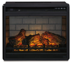 Fine Furniture & Decor - Ashley Furniture - Entertainment Accessories Electric Infrared Fireplace Insert - Electric Infrared Fireplace Insert / Black - W100-101