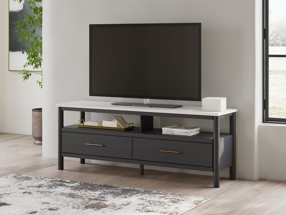Fine Furniture & Decor - Ashley Furniture - Cadmori TV Stand - 72" / Black/White - W2616-68